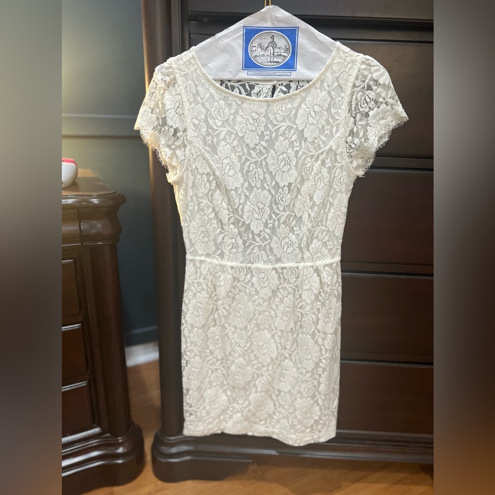 Forever 21 ivory lace dress